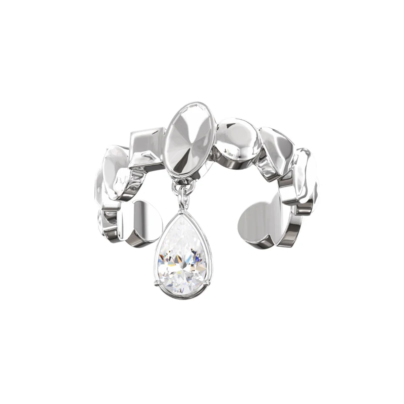 

Toggler Design Incompetent Series Brand New Original Positive and Negative Gem Group Advanced Sense Adjustable Ring