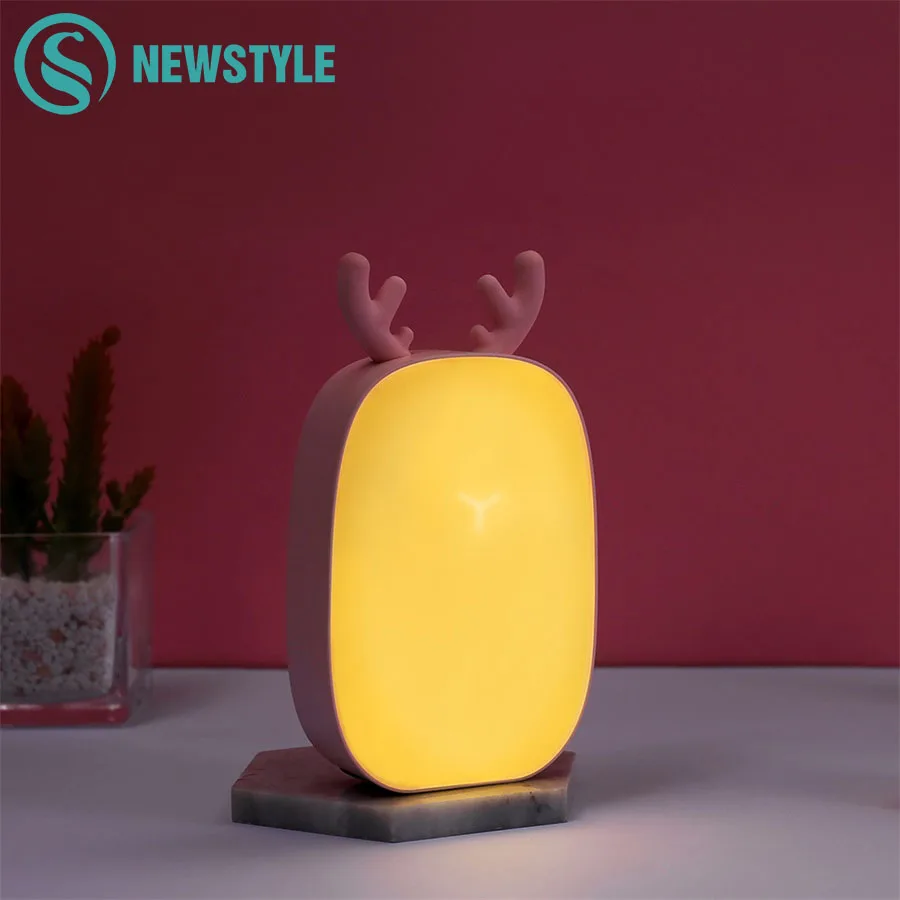 Перезаряжаеый ночник с разъемом USB Light Deer Touch настольная лампа для маленьких детей