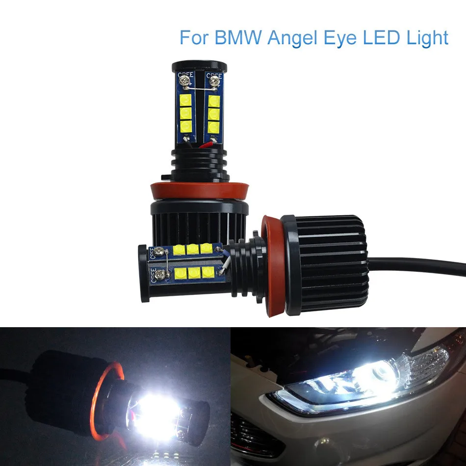 2 шт. ошибок E92 H8 120W 12V светодиодный Ангельские глазки светильник лампы для BMW E82 E87