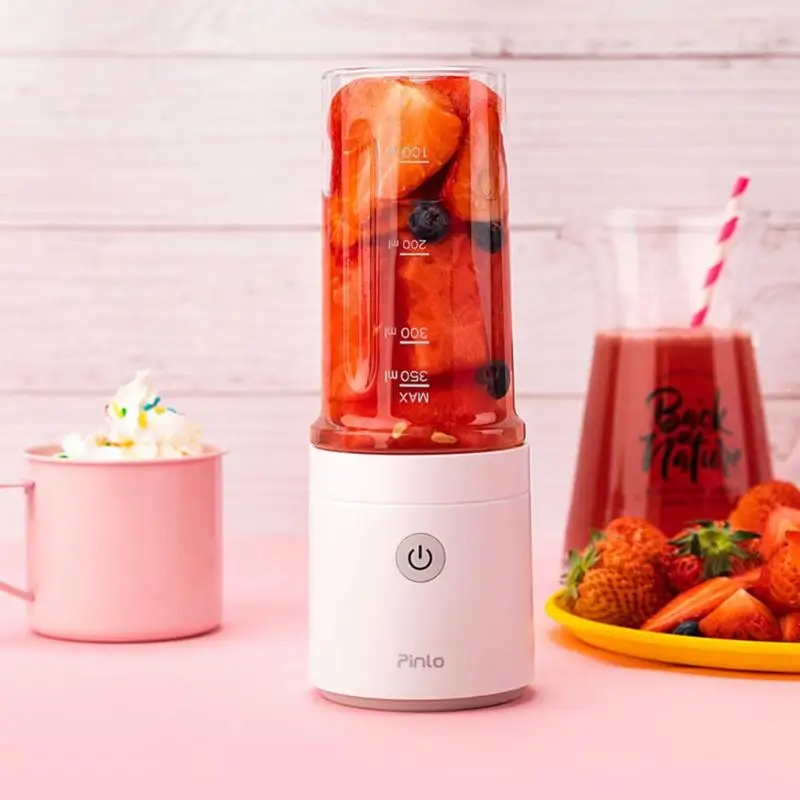 Xiaomi Pinlo 350 мл соковыжималка бутылка USB подзаряжаемый блендер переносной блендер бутылка для смешивания фруктов чашка 2000 мАч батарея от Youpin