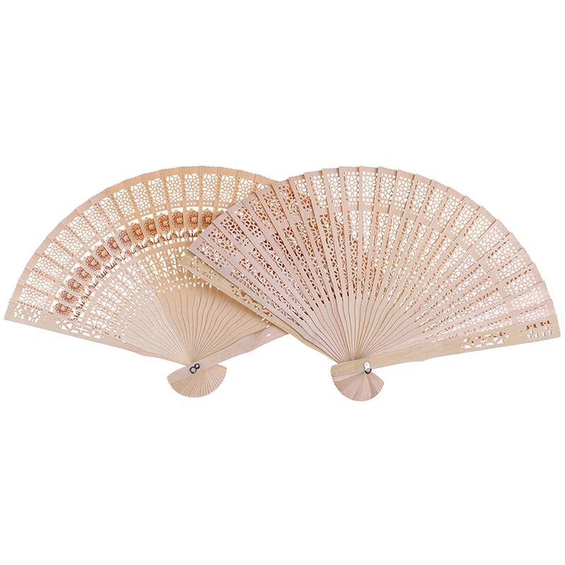 

1PCS Original Wooden Hand Flower Bamboo Pocket Fan Decoracion Fiestas Chinese Japanese Folding Fan For Home Decor