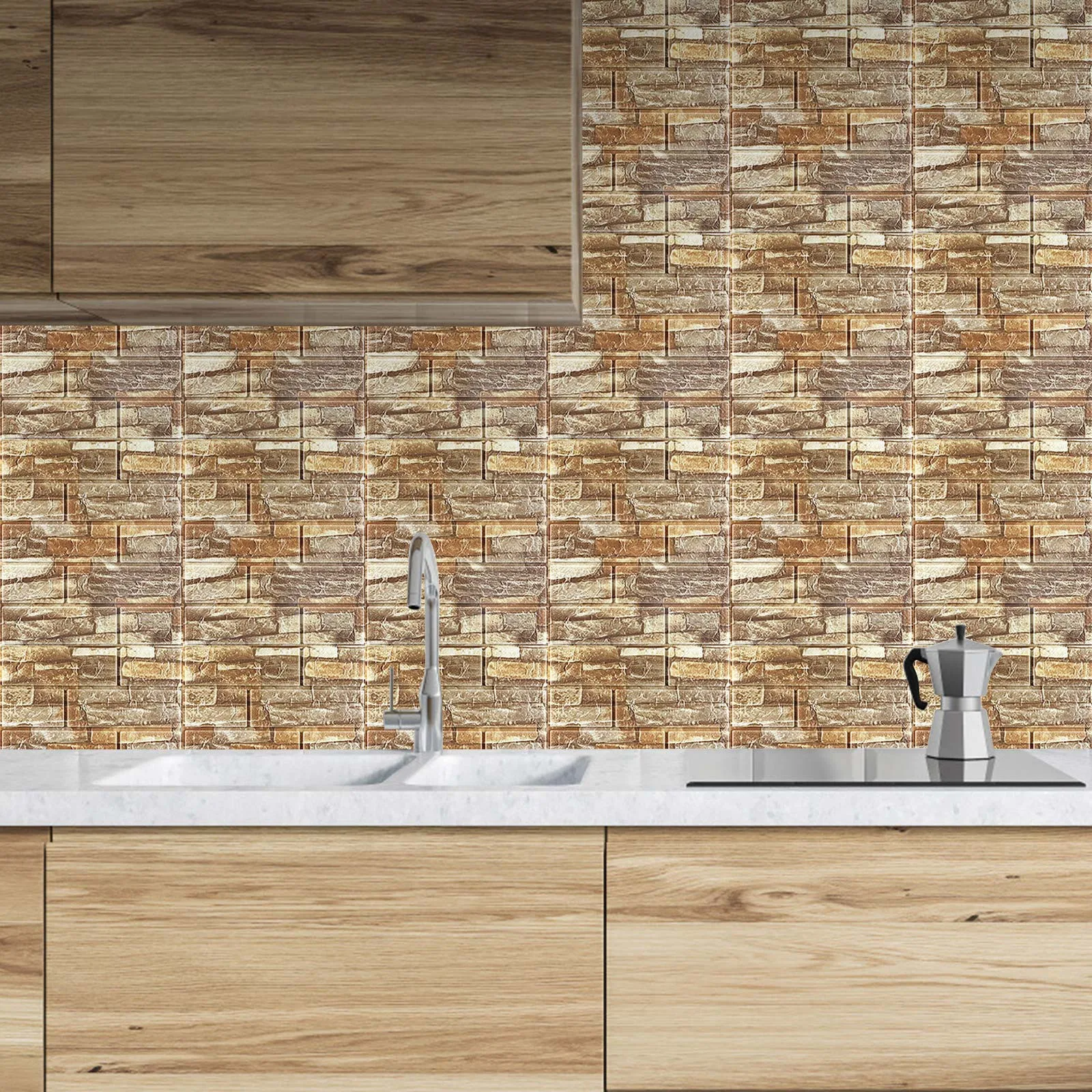 DIY 3D Кирпич из пенополиэтилена наклейка для комнаты каменное украшение рельефная