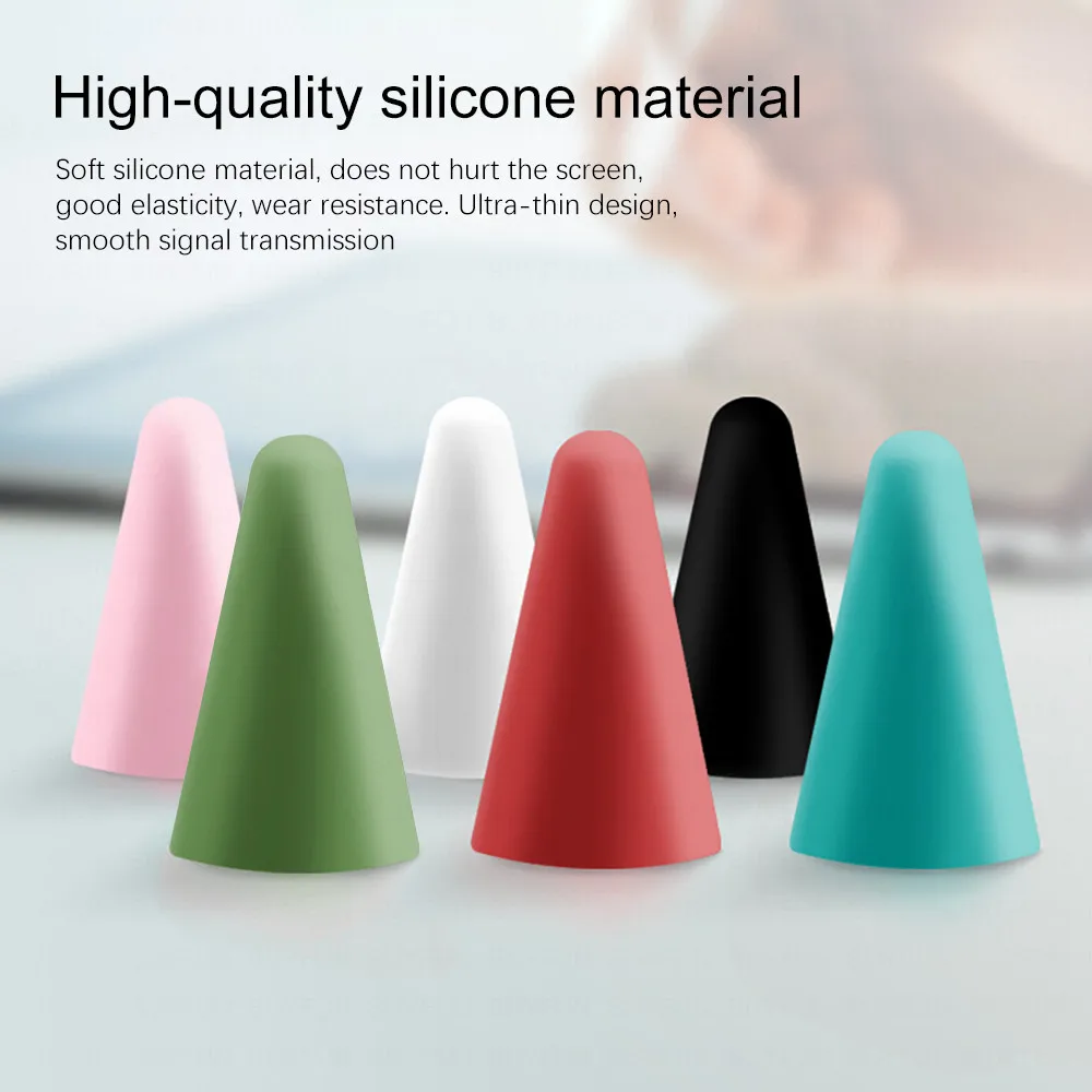 

8 pcs for Apple pencil Pen tip protection cap Case For iPad 1 2 Stylus Touchscreen Cap Soft Universal Silicone Pen Tip Accessory