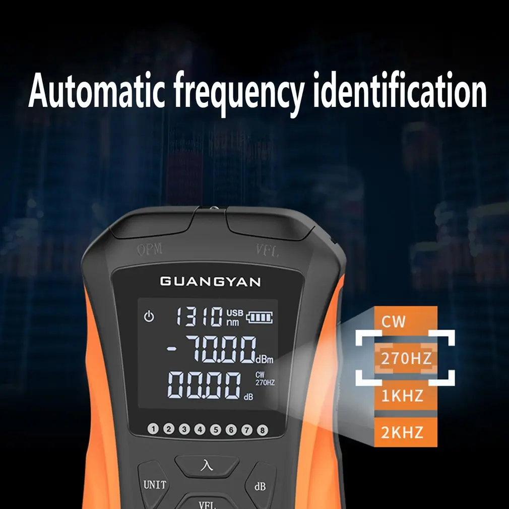 

G8-SGS311 Rechargeable Optical Power Meter 15km Multi-function Six In One Red Light Integrated Machine