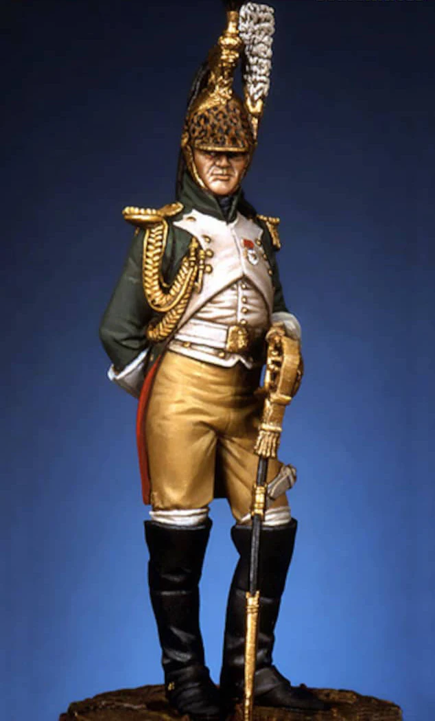 1/32 54mm ancient Officer stand (WITH BASE )    Resin figure Model kits Miniature gk Unassembly Unpainted