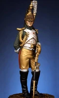 132 54mm ancient officer stand with base resin figure model kits miniature gk unassembly unpainted