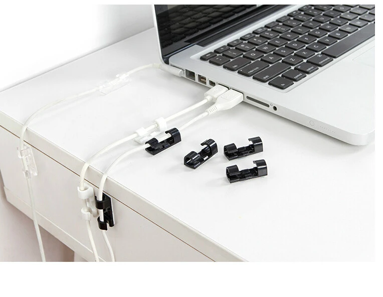 20 шт. кабель капля клип стол аккуратный Органайзер провод шнур свинец USB зарядное