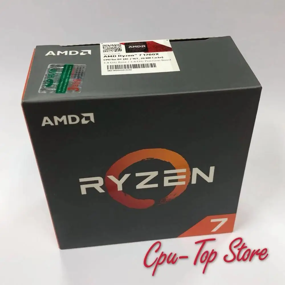 Новая оригинальная коробка Процессор AMD Ryzen 7 1700X R7 1700X3 4 GHz Восьмиядерный процессор