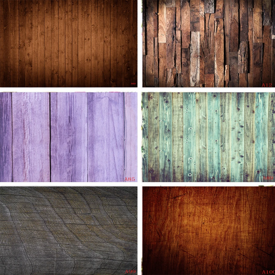 Виниловый фон Nitree для фотостудии в стиле ретро с изображением деревянного пола