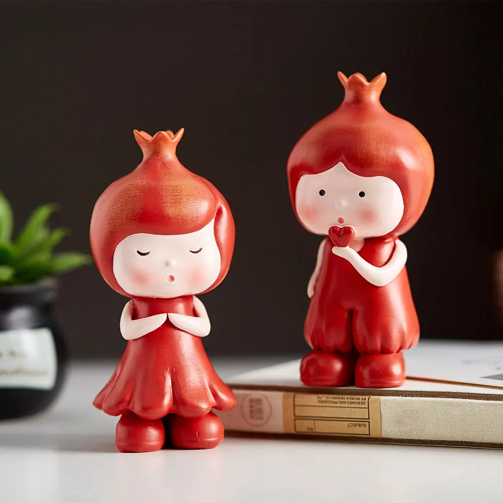 Креативные Мультяшные резиновые пары красивые настольные украшения украшение
