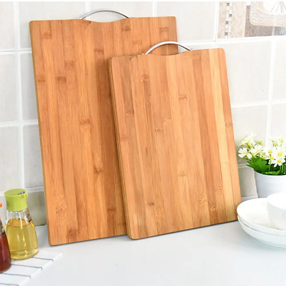 

Kitchen Chopping Board Wooden Vegetable Fruits Outdoor Camping Food Cutting Board Bamboo Rectangle Meats Cutting Board