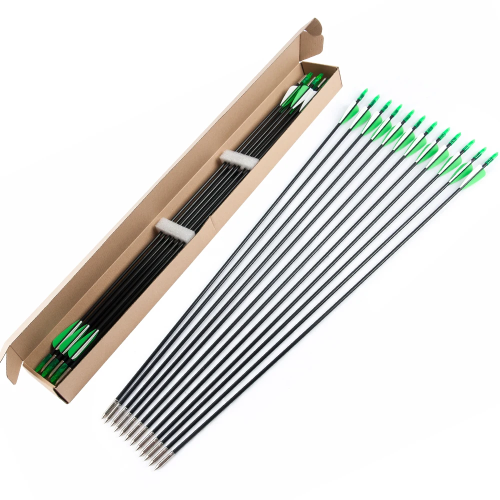 

TOPOINT ARCHERY 30 Training Arrows-Archery Practice Target Arrows with Durable Shaft Blunt Tip for Kids Youth or Beginners