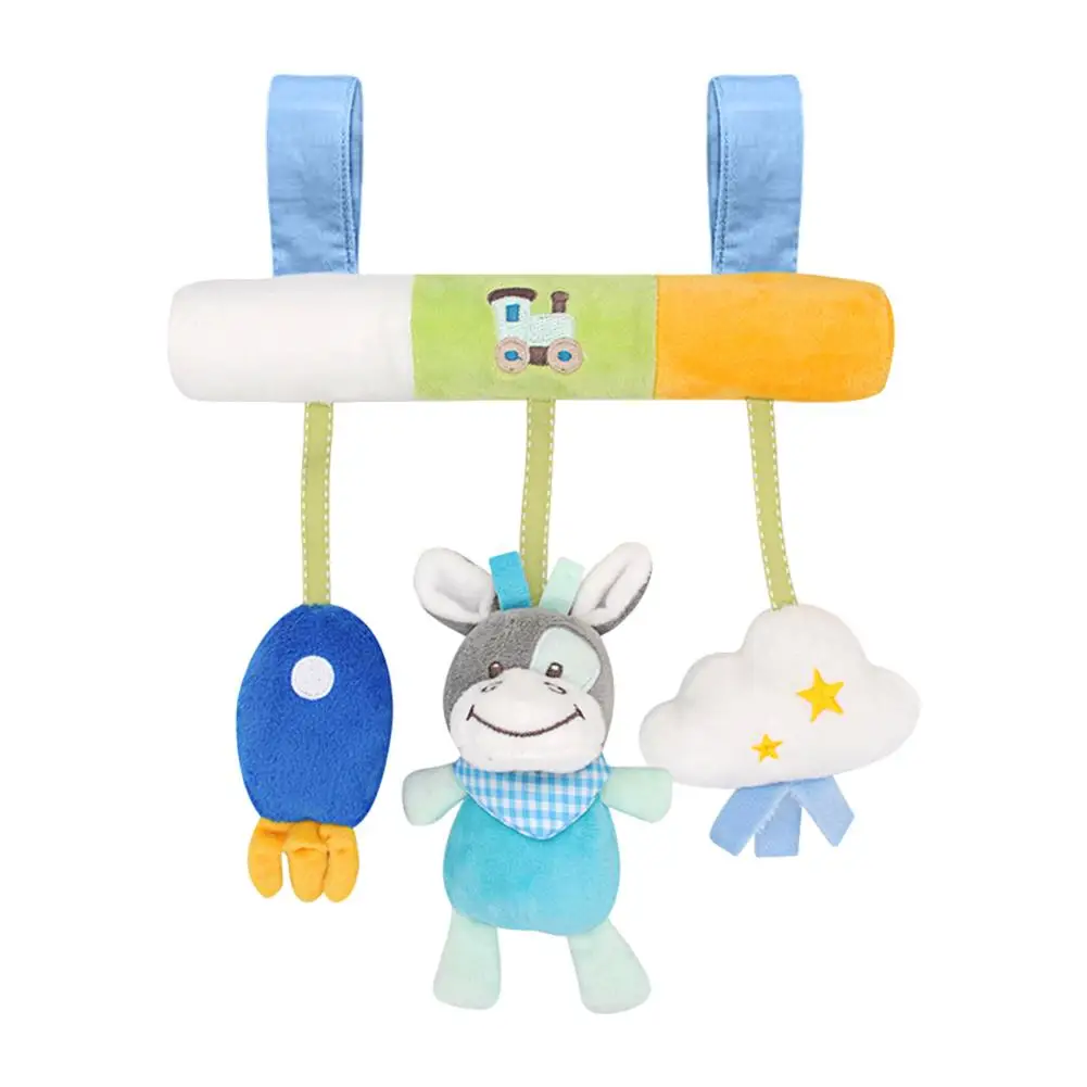 Детская коляска детская кроватка плюшевая подвесная игрушка-Жираф подвеска с