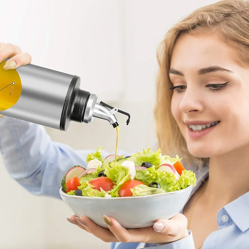 22 унций/650 мл Стекло диспенсер оливкового масла бутылки Ёмкость бутылка для и