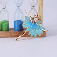 beadsland alloy inlaid rhinestone brooch ballerina modeling fashionable high end clothing accessories pin woman gift mm 890