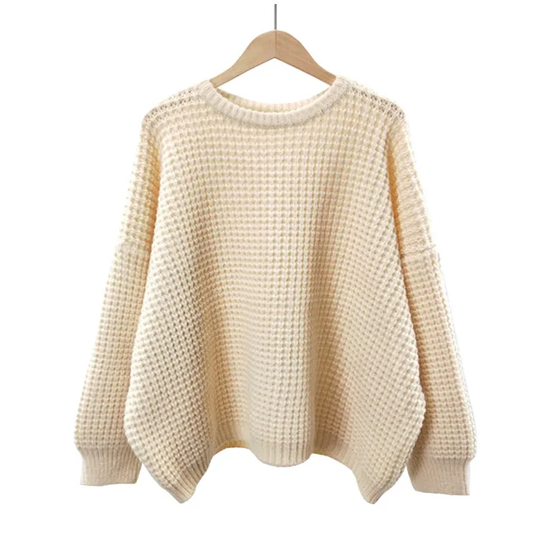 Женский трикотажный пуловер Artguy свободный свитер с круглым вырезом однотонный