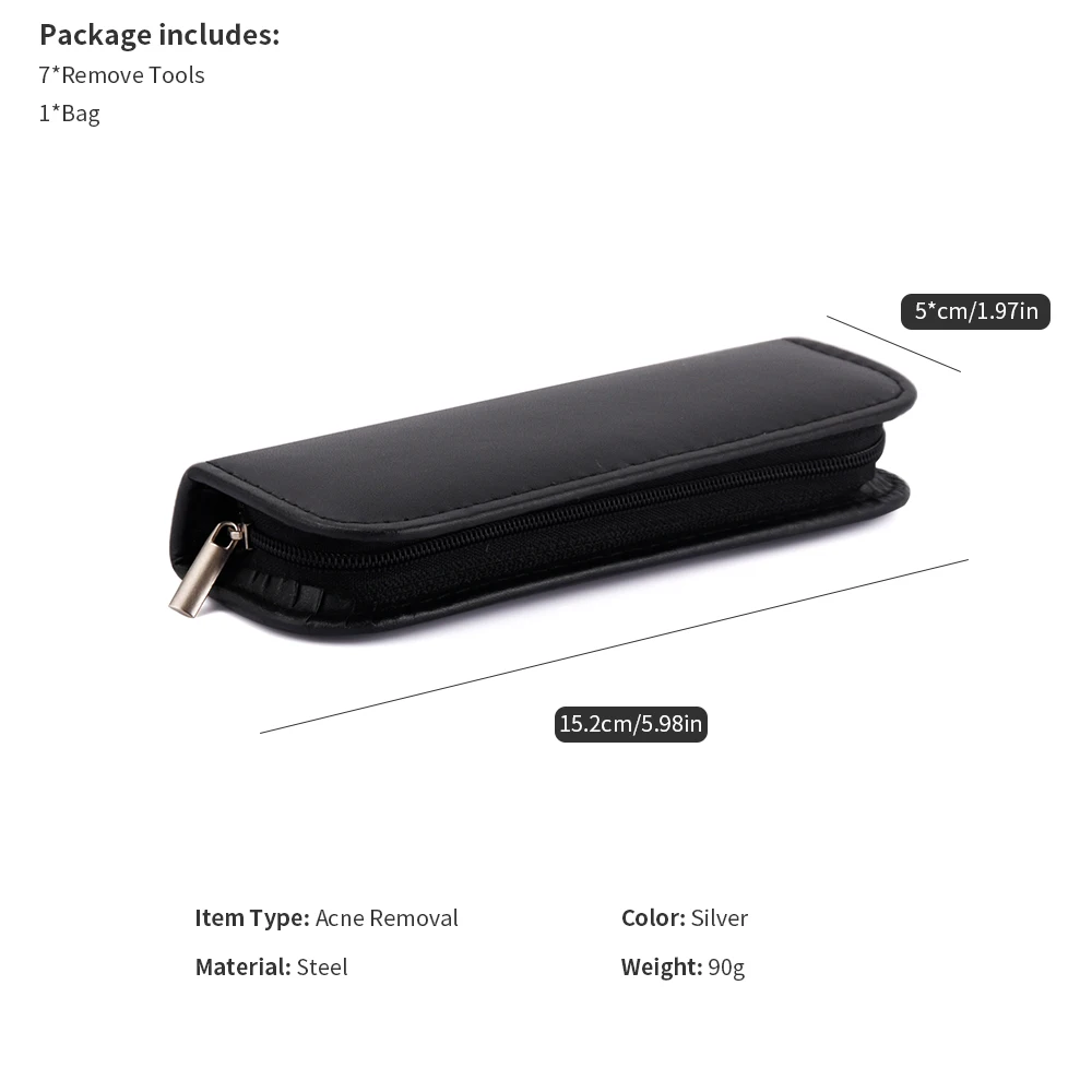 7 шт. пинцет из нержавеющей стали для ухода за кожей лица| |