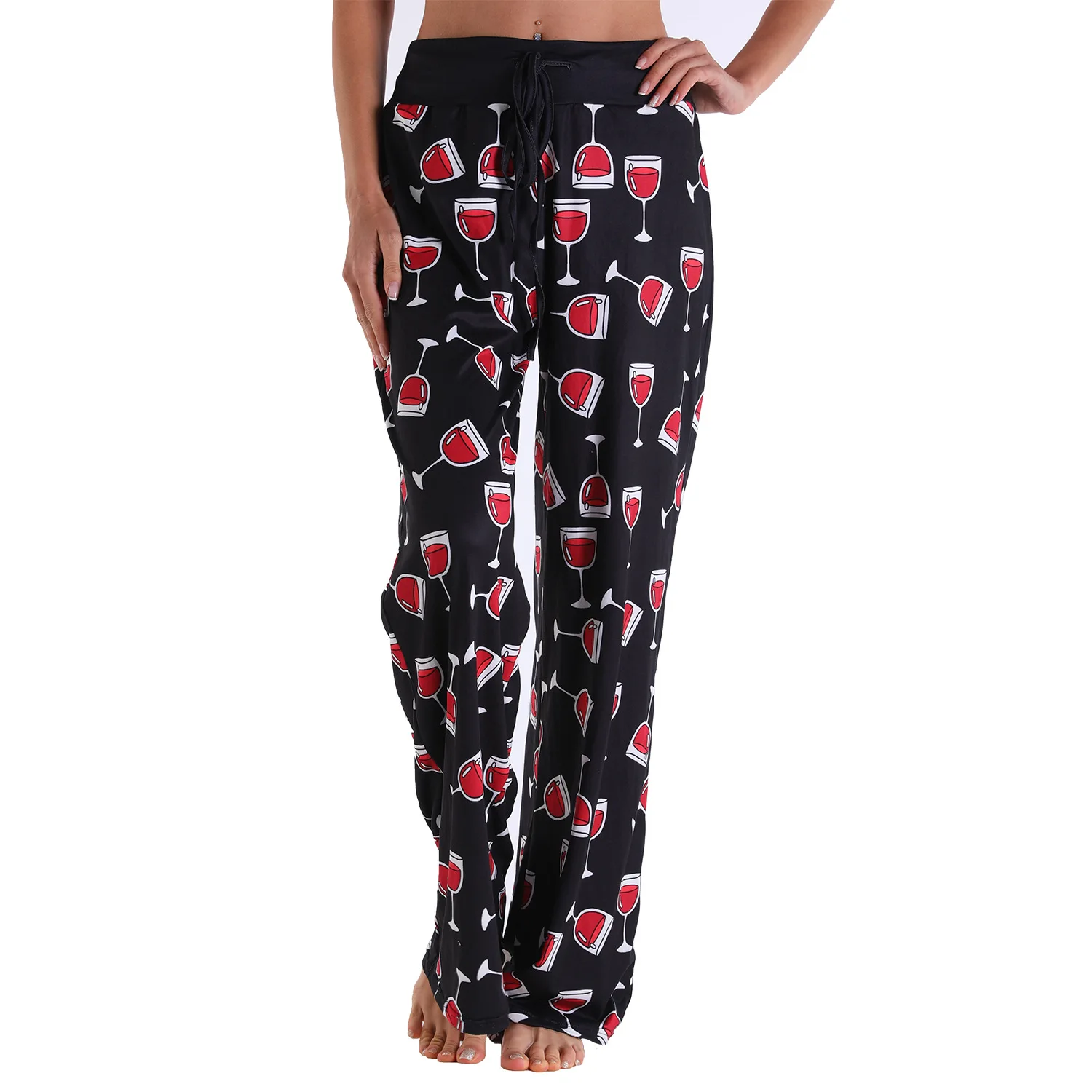 

Spring and Autumn New Fashion Bandage Leisure Pants European and American Style Loose Lace Up Camouflage Printed Pants Women