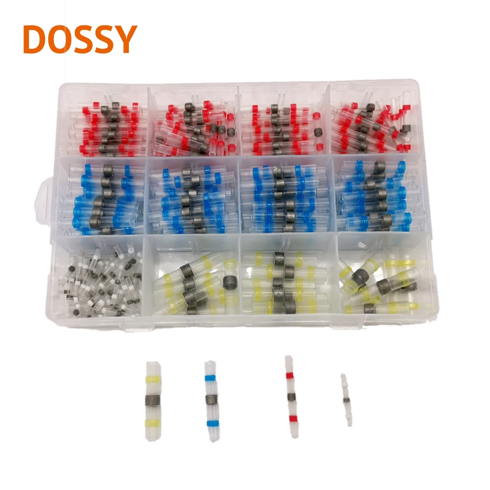 300 шт. Комплект разъемов для уплотнения паяльной проволоки термоусадочные