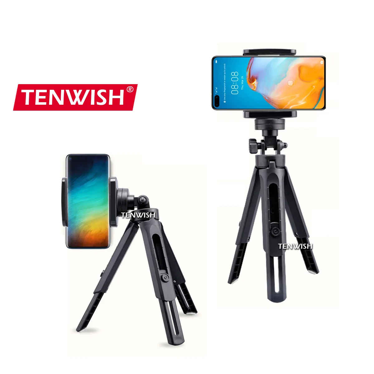 Телескопический Мини-штатив TENWISH Портативная подставка для телефона с