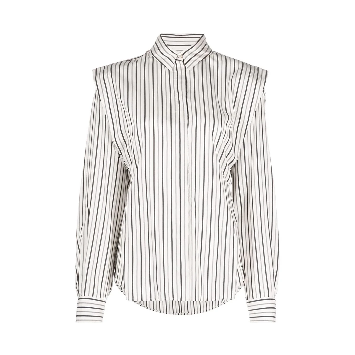 Женская хлопковая блузка в полоску классическая облегающая футболка осень/зима