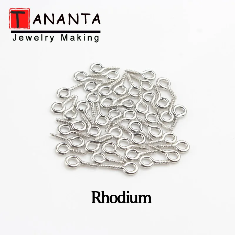 200 шт. 9x4 мм Серебряный Цвет булавки с глазком Eyepins крючки станок и проушины