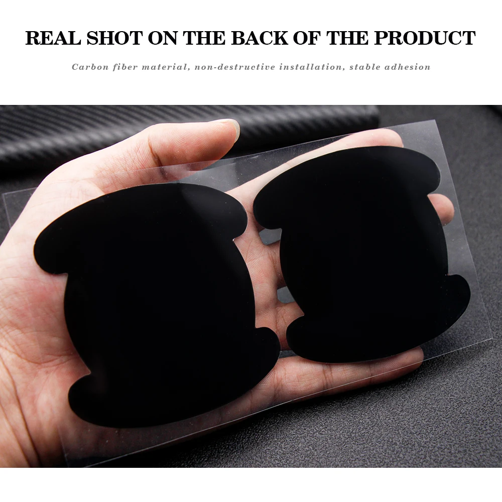 4 шт. автомобильные наклейки на дверные чаши из углеродного волокна | Автомобили и