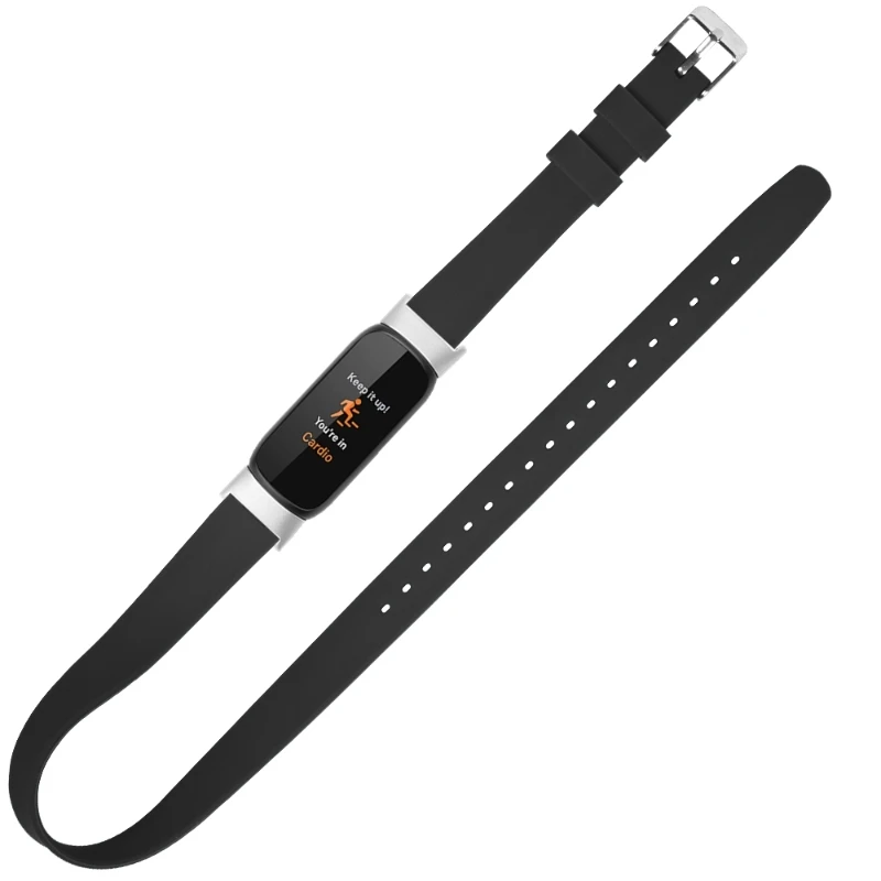 Совместим с длинными ремешками часов Fitbit Luxe 2 оборотами прочный регулируемый