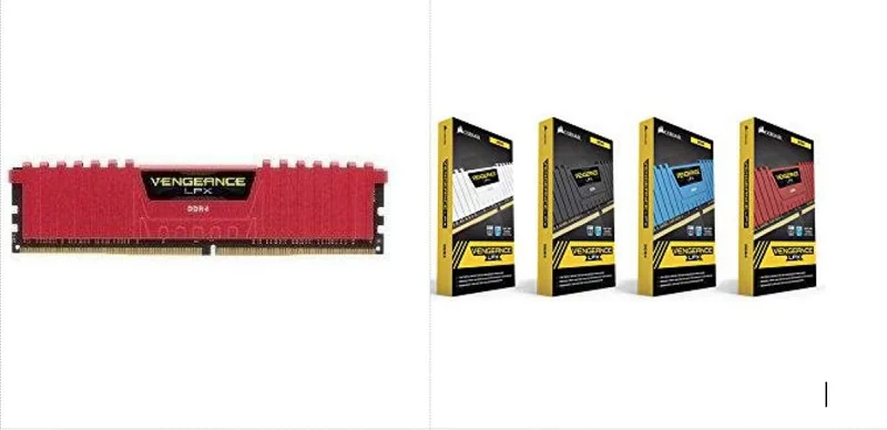 Модуль CORSAIR Vengeance LPX 8 Гб DDR4 PC4 3000 МГц Настольный ПК ram память 8 ГБ DIMM Одиночная ram s-RED