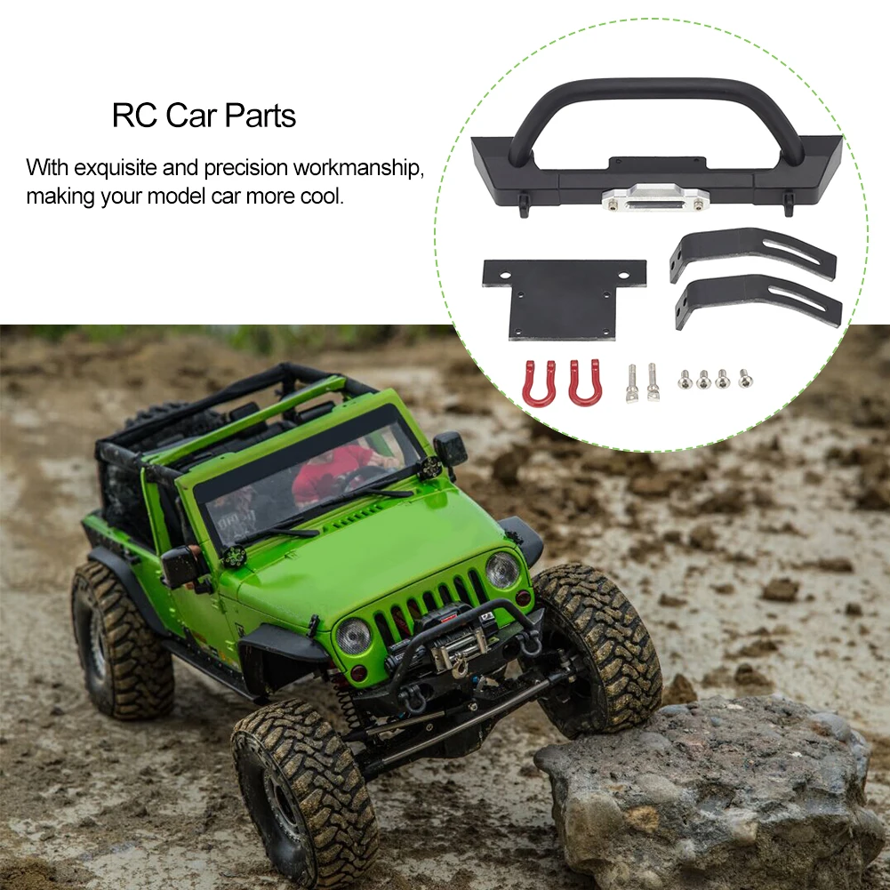 

Replacement Metal Styling Professional Protector RC Car Simulation Easy Install Shockproof Front Bumper For AXIAL SCX10 90046