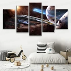Современная декоративная Спальня стены 5 шт. большой Mass Effect Нормандии SR-2 игры постер высокое качество Печать на холсте Модульная картина