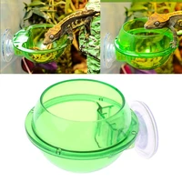 reptile anti escape food bowl cup turtle lizard worm live food container