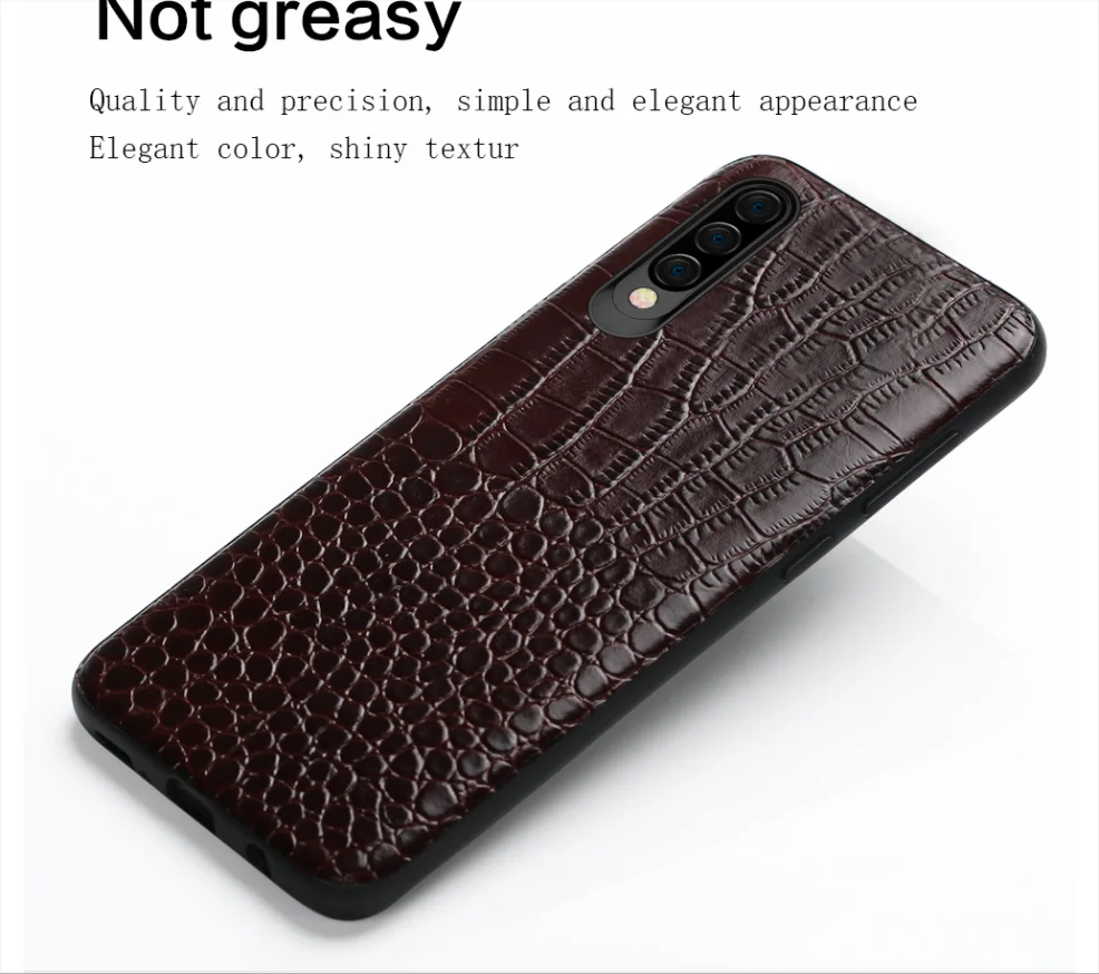 Новый чехол для телефона из натуральной кожи крокодила samsung galaxy A50 A70 A40 A20 Note 8 9 10 S8