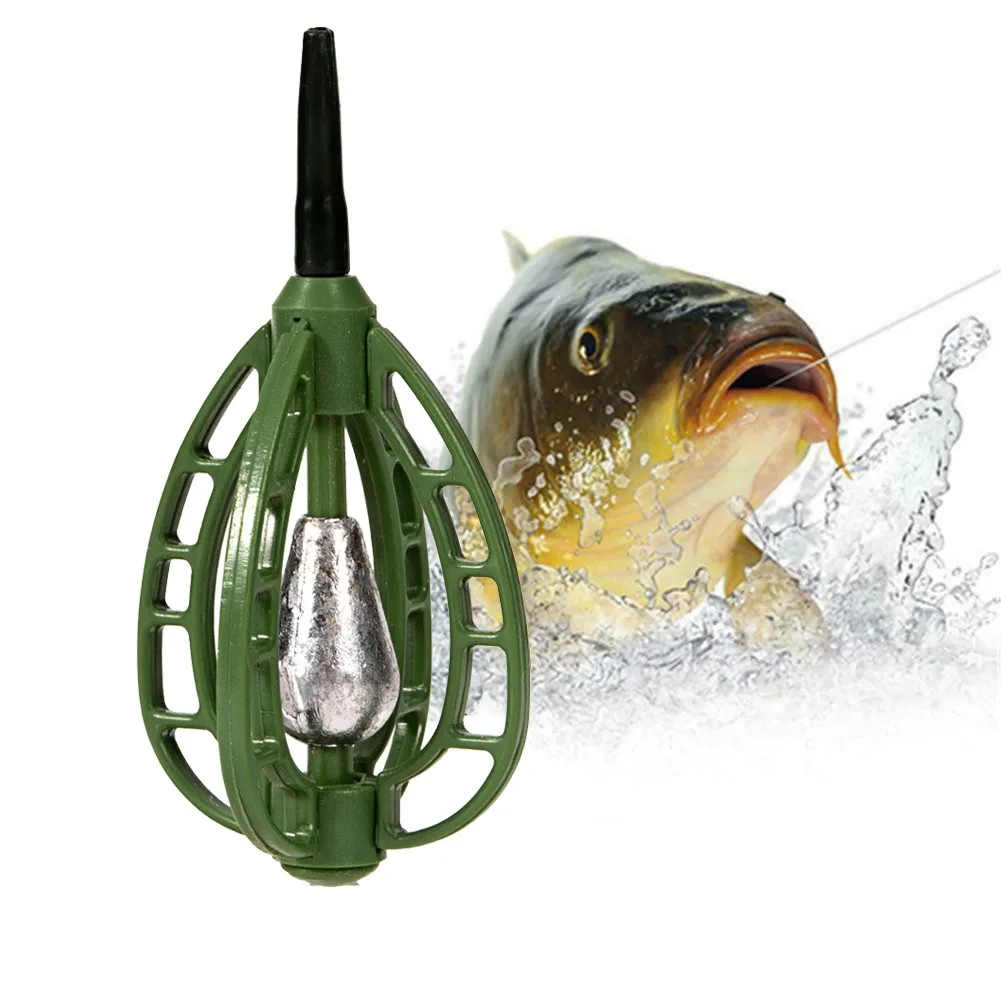 Рыбалка желоба Карп Рыболовная Приманка Фидер клетка Чехол Инлайн метод