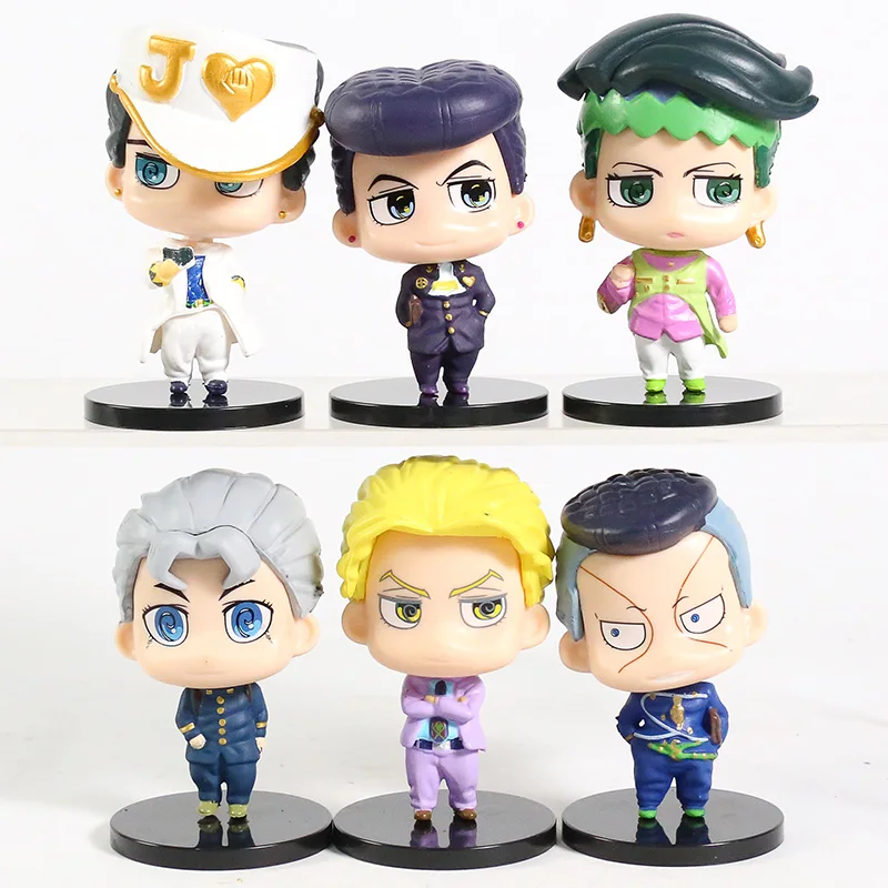 JoJos странные приключения алмаз Небьющийся Higashikata Josuke Kujo Jotaro Rohan Kishibe ПВХ Фигурки