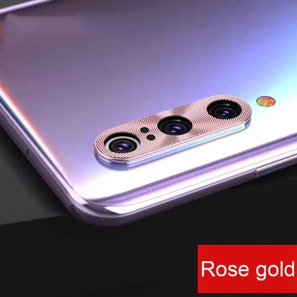 Rose Gold Metal Ring Защитное металлическое кольцо для объектива камеры для Xiao mi Red mi Note 8 7 K20 Pro mi 9T 9 8 SE A2 mi x 3 задняя крышка для объектива камеры защитный чехол - Цвет: Rose Gold Metal Ring