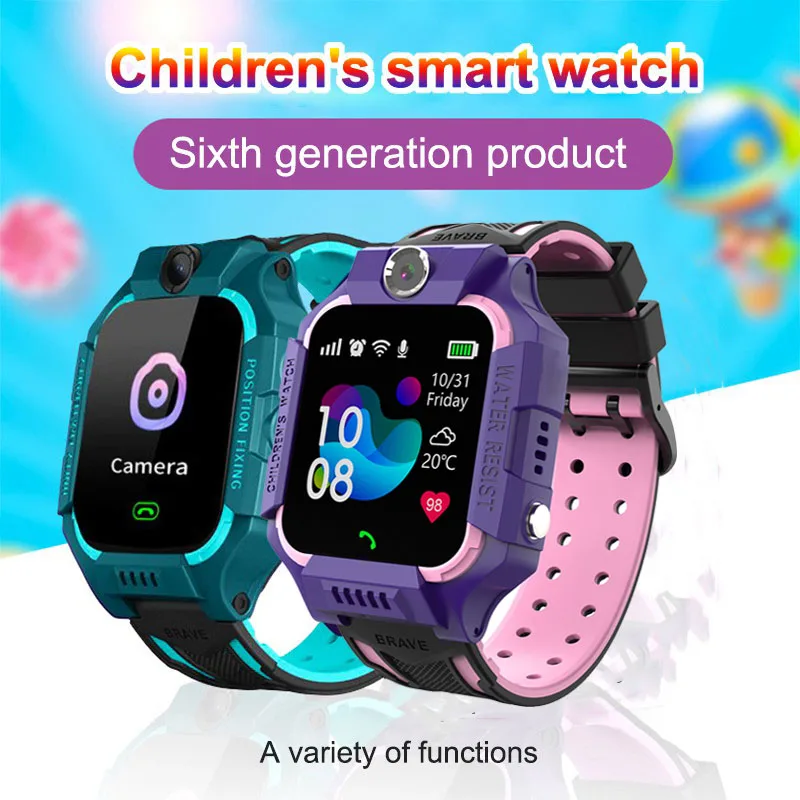 Q19 Kids Smart Phone Watch Waterproof SOS Antil-lost GPS Finder Monitor Multifunction For IOS Android Reloj Inteligente Nio