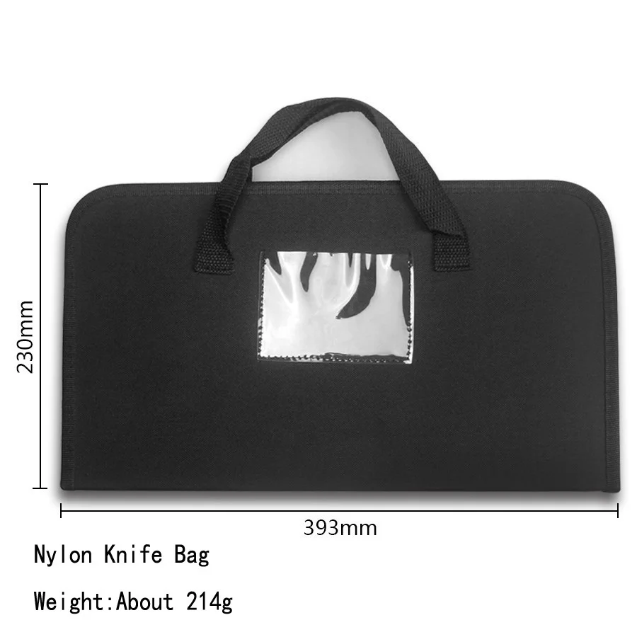 

9Pcs Chef Knife Set Kitchen Knives Stainless Steel Knife Set Butcher Meat Cleaver Boning Fruit Knife Bread Cutter with Nylon Bag