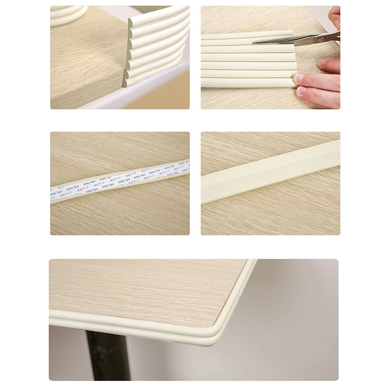 

2M Baby Safety Protection Strip Table Desk Edge Guard Strip Corner Protector Furniture Corners Children Safety Foam Protection