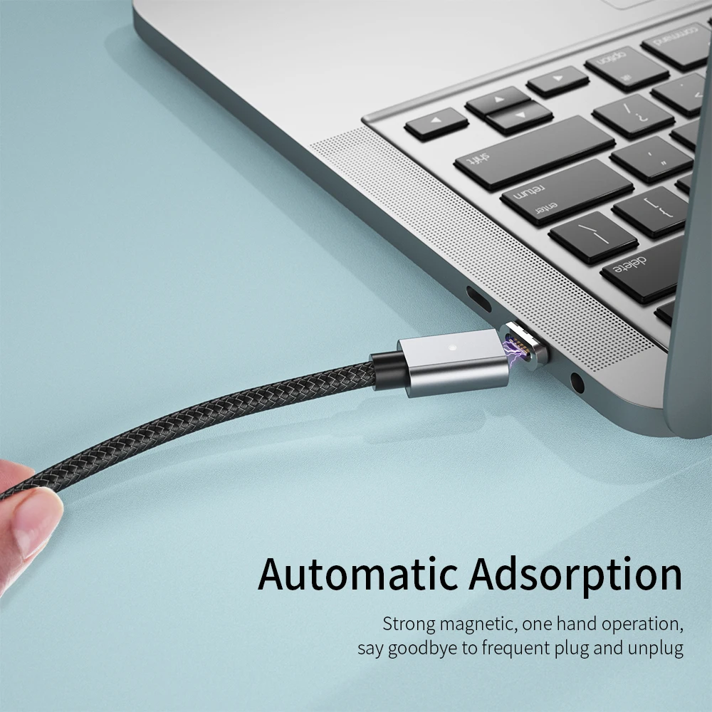 Магнитный кабель USB C к Type для Samsung S20 Xiaomi 10 Redmi Быстрая зарядка 4 0 PD 100 Вт быстрая