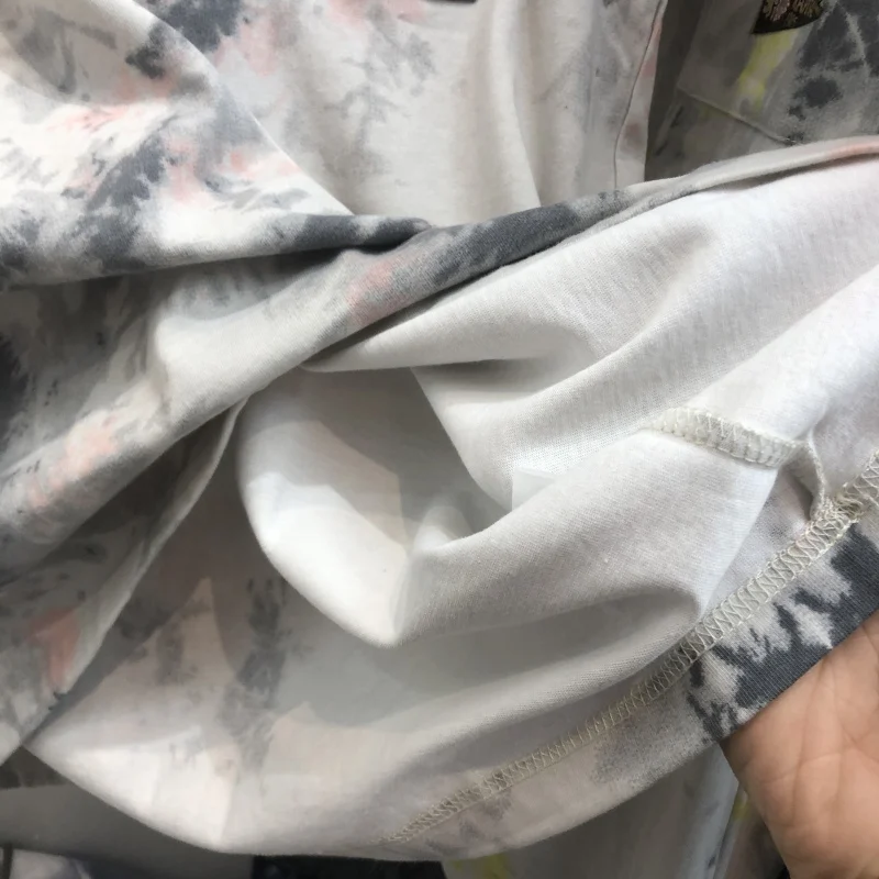 

Tie-dye KAPITAL Washed Vintage T-shirts Men Women T shirt Tops Tees men clothing oversized t shirt