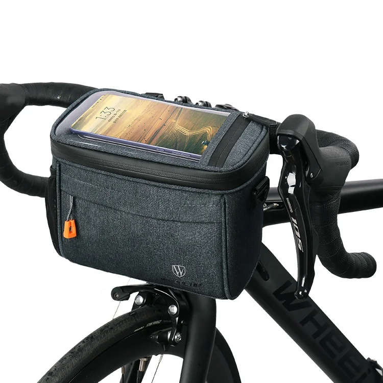 

Велосипедная сумка для телефона MTB велосипедные аксессуары с дождевиком 6,7 дюйма велосипедный руль Передний сенсорный экран сумки на багаж...