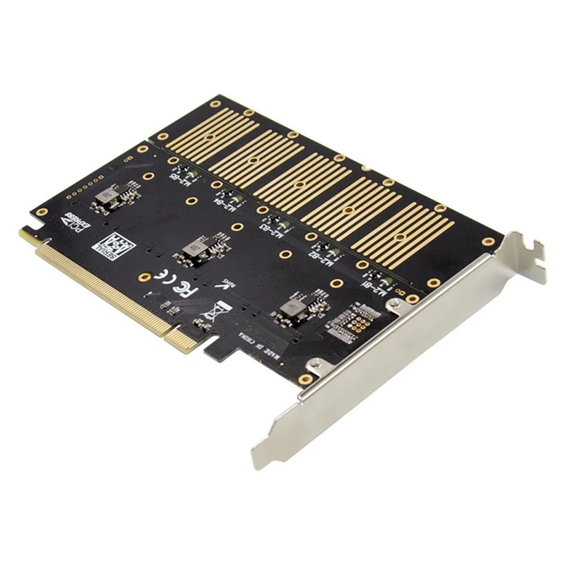 Плата расширения Pcie Gen3 X16 на 5 портов M.2 NGFF B-Key SATA 6 Гбит/с 3 0 5X SSD с кабелем |