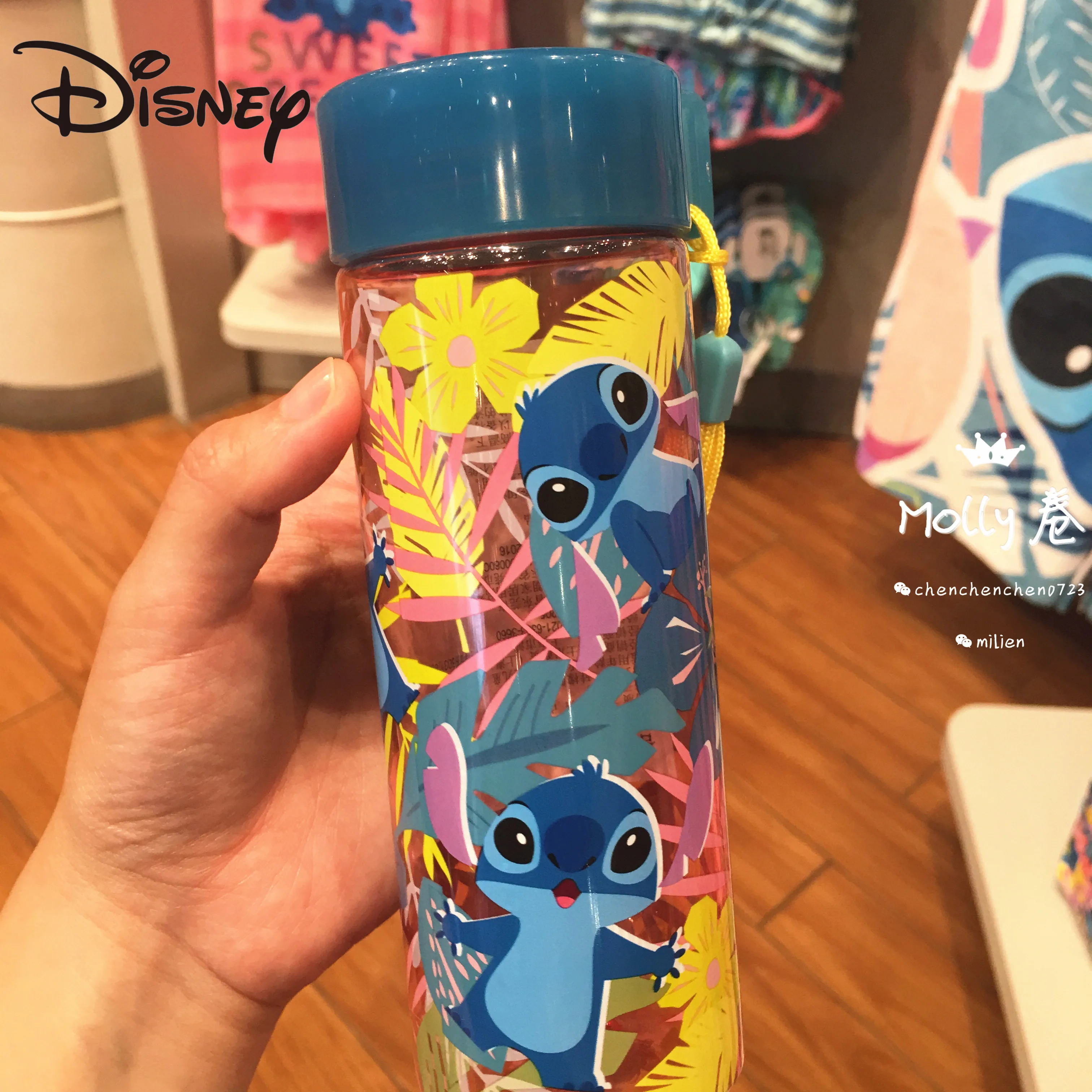 

Disney Stitch Tumbler Water Cup Cartoon Children's Large Capacity Drop-Resistant Thermos Bottle