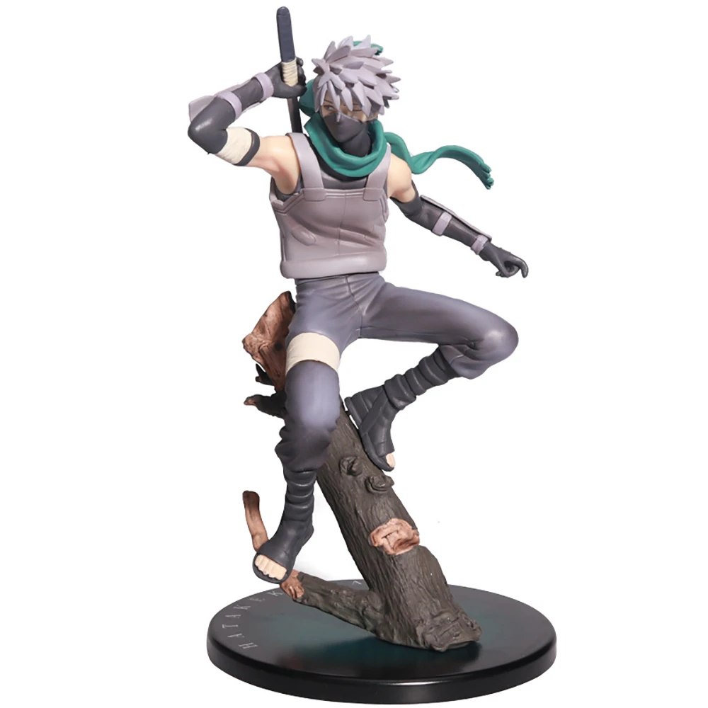 Аниме модель Hatake Kakashi Anbu Ver. Наруто Shippuden Экшн фигурка 21 см ПВХ сменная голова