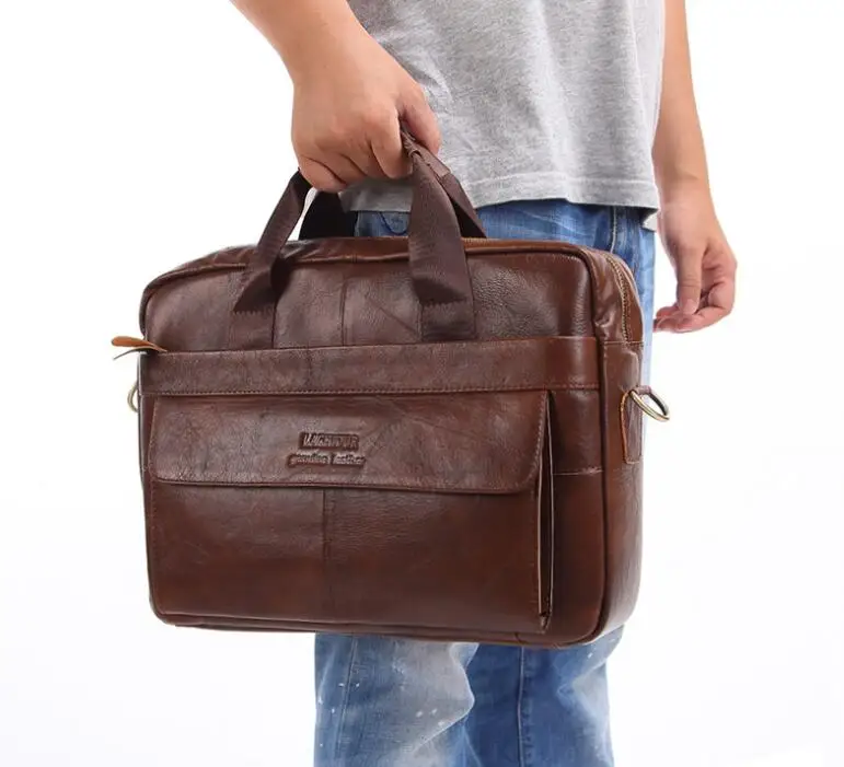 

Мужские сумки из натуральной кожи, повседневные кожаные сумки для ноутбука, мужские деловые дорожные сумки-мессенджеры, мужская сумка чере...