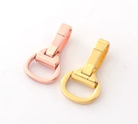rose gold swivel clasp metal snap claw trigger hook push gate lobster clasp purse clasp key chain webbing clasp hardware jewelry