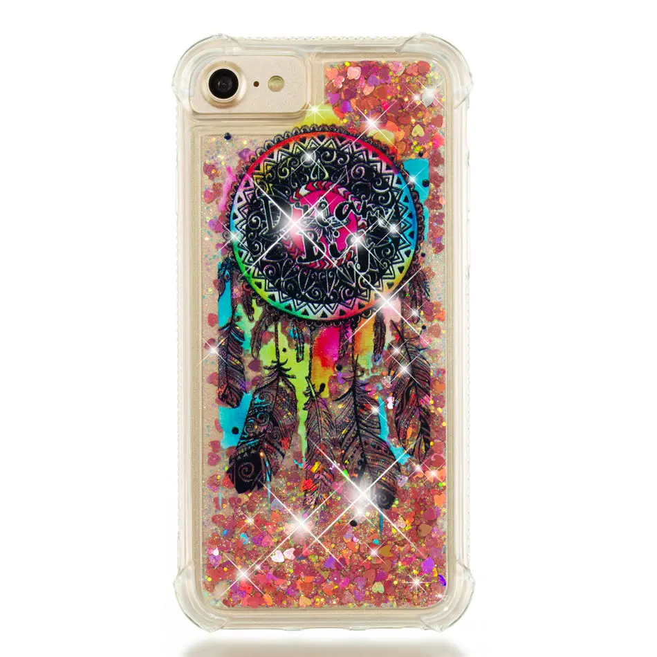 Anti B Dreamcatcher Чехол для телефона Quicksand для iPhone 11 Pro XS Max X XR 8 7 6S 6 Plus 5 5S, мягкий блестящий чехол-накладка P03G - Цвет: Anti B Dreamcatcher