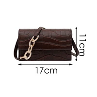 2021 Women Fashion Alligator Pattern Shoulder Bag Brand Design Handbags and Purses Luxury PU Leather Ladies Mini Crossbody Bags