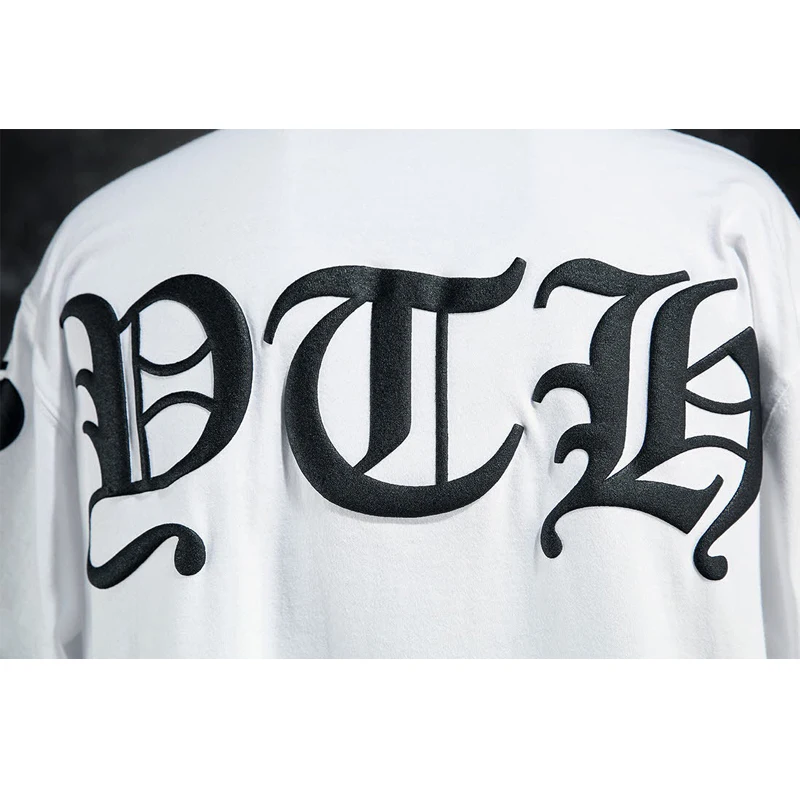 

Spring and summer 2021 new Sanskrit men's muscle fitness suit breathable loose short sleeve T-shirt leisure running sports top